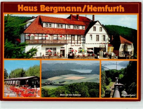 34549 W3593 Hemfurth - Seilbahn Hotel Haus Bergmann Gasthaus Berghütte