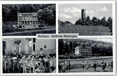 65399 W6229 Kiedrich , Rheingau - Kurhaus Burgruine Scharfenstein