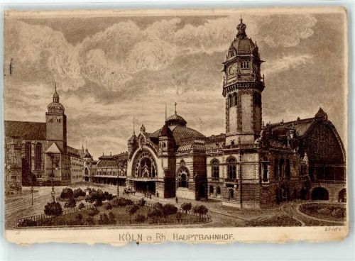 Köln Stadt 1913 Hauptbahnhof