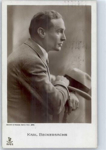 Beckersachs, Karl Filmschauspieler Foto AK