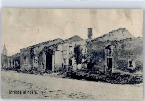 Knoersheim zerstörte Strasse Noers Feldpost