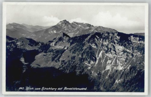 Benediktenwand Blick vom Hirschberg auf Benediktenwand Verlag Ottmar Zieher