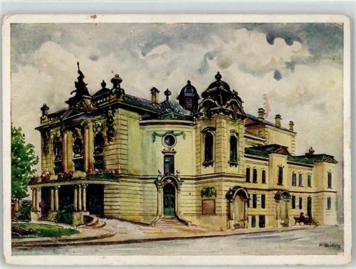 Ostrava Theater sign. Janota