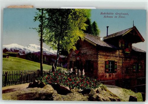 6130 Schwaz 1917 - Gasthaus Rodelhütte Grafenast