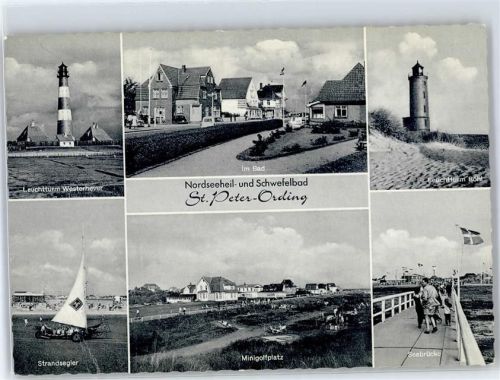 25826 W2252 St. Peter-Ording - Leuchtturm Westerhever und Böhl