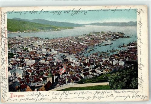 Bergen 1903 Hafen