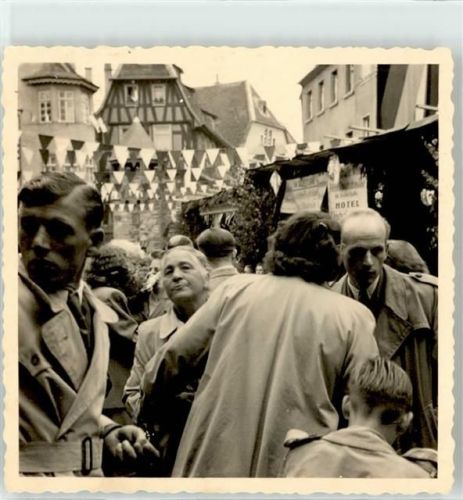 Bensheim Winzerfest 1953 Ort handschriftlich
