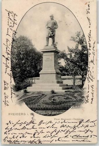 09599 O9200 Freiberg , Sachs - 1903 Fürst Bismarck Denkmal