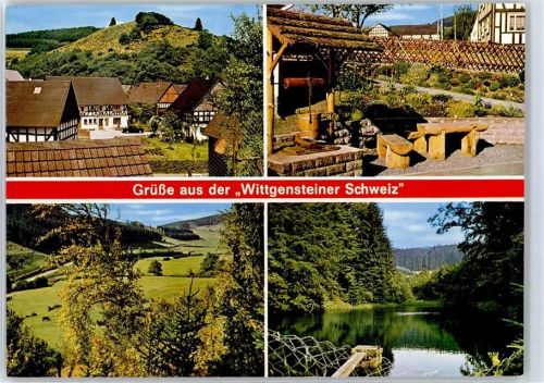 Elsoff Wittgensteiner Schweiz Brunnen Sitzgelegenheit