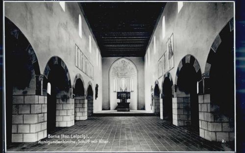Borna Kunigundenkirche Schiff Altar