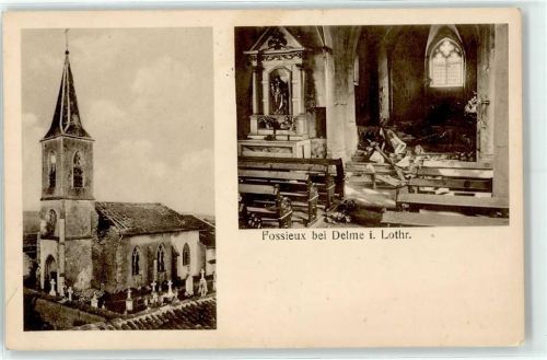 Fossieux Kirche aussen und innen