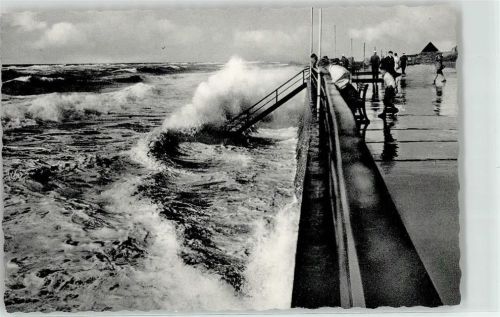 Westerland Sturmflut Promenade