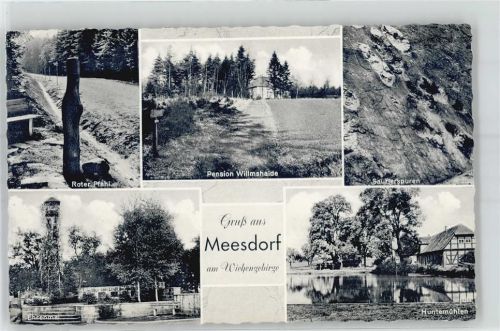 49324 W4520 Meesdorf , Wiehengeb - Huntemühlen Pension Willmshaide Kriegerdenkmal