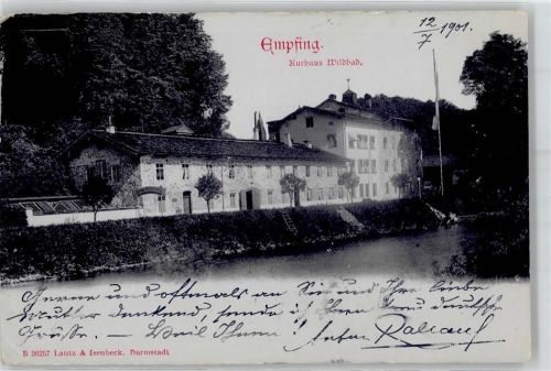 83278 W8220 Empfing , Oberbay 1901 - Kurhaus Wildbad
