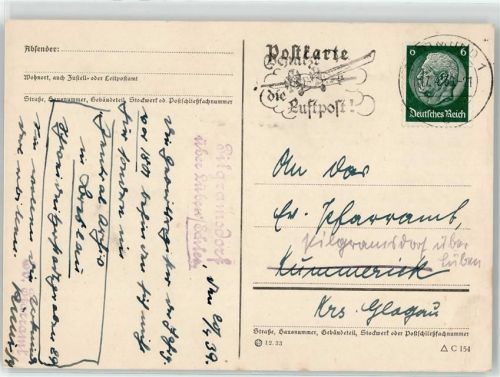 Lüben Landpoststempel Pilgramsdorf