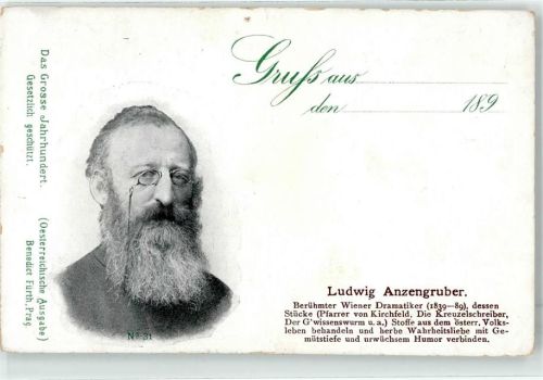 Ludwig Anzengruber Wiener Dramatiker