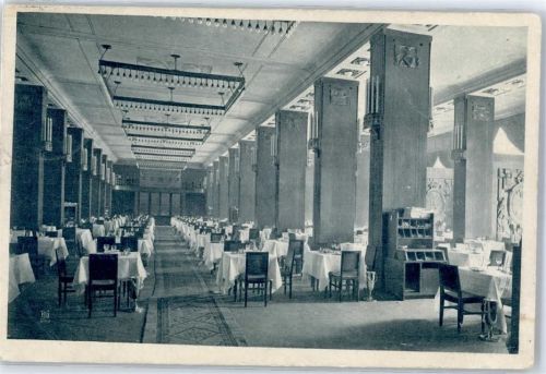10115 W1000 Tiergarten 1907 - Gasthaus Weinhaus Rheingold Potsdamer Platz Pfeiler Saal