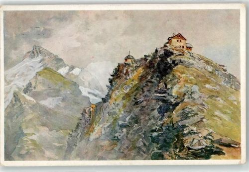 Hannoverhaus Berghütte Künstlerkarte Hüttenstempel Ankogel