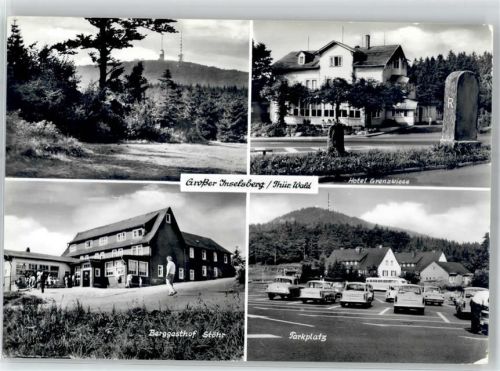 98599 O6083 Brotterode - Hotel Grenzwiese Berg Gasthaus Stöhr Parkplatz Grosser Inselsberg