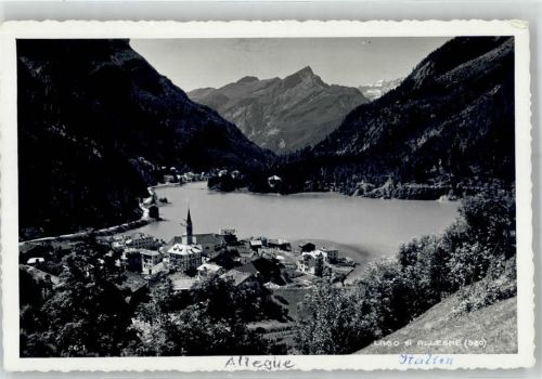 Alleghe 1938 Kirche Lago di Alleghe
