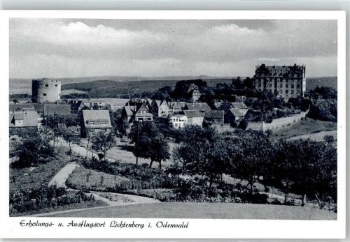 Lichtenberg Blick auf Lichtenberg Odenwald