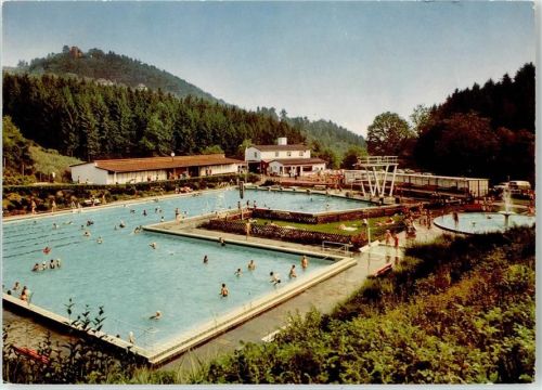 64658 W6145 Lindenfels , Odenw - Schwimmbad