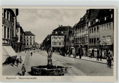 95444 W8580 Bayreuth - Maximilianstraße Brunnen Drogerie