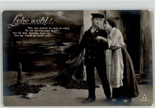 Marineschiffspost 38 Lebe wohl Poesie / Liebe Frau