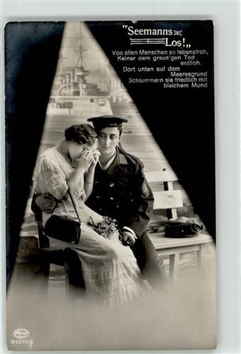 Marineschiffspost Seemanns Los Poesie / Liebe Frau