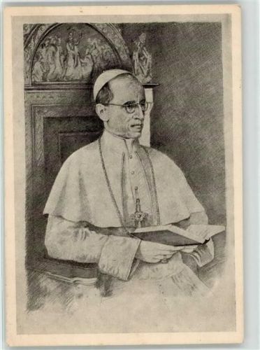 Papst Pius XII. Papst Künstlerkarte
