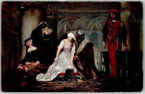 Delaroche, Paul Hinrichtung der Jane Gray Verlag Stengel Künstler Künstlerkarte