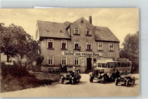 Clausnitz Gasthaus Etablissement zum weissen Ross Omnibus Auto