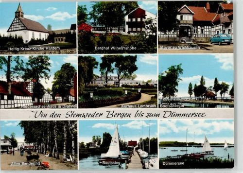 49459 W2841 Lembruch - Heilig Kreuz Kirche Berghof Wilhelmshöhe Dümmersee Kurhaus Meyer zu Wichhausen Sandering Niedersachsenhaus