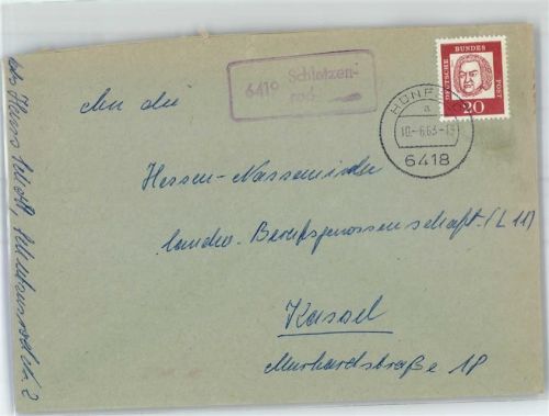 Schletzenrod Landpoststempel