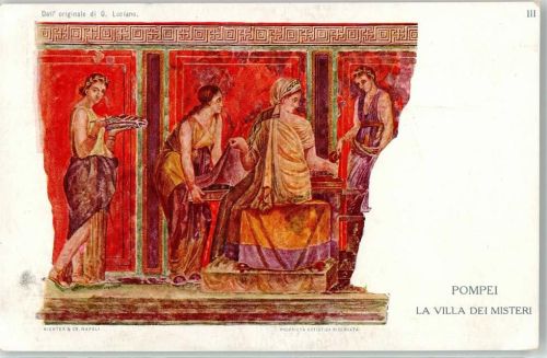 Pompei e Scavi Fresco Wandmalerei Ansichtskarte