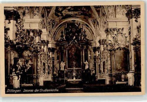 Dillingen Inneres der Studienkirche
