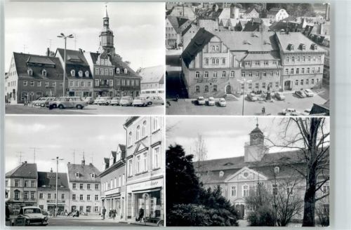 Pulsnitz Platz der Befreiung Rathaus Ziegenbalgplatz Krankenhaus Gasthaus Ratskeller