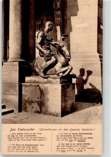 Dresden Das Eselwunder vor Ratskeller