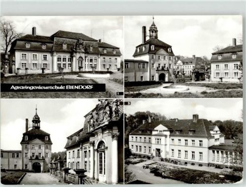 06408 O4351 Biendorf b Bernburg - Agraringenieurschule Orangerie Turmgebäude Hauptgebäude