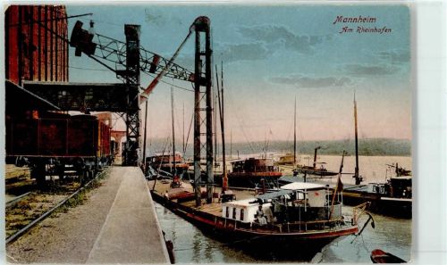 Mannheim Rheinhafen Schiff