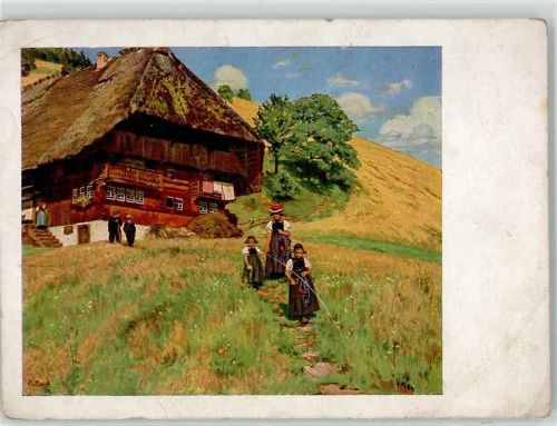 Sommersonntagsstimmung Liebich C. Künstlerkarte
