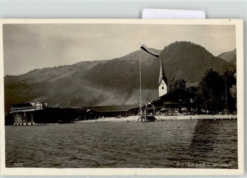 Walchsee 1929 Kirche Schwimmbad