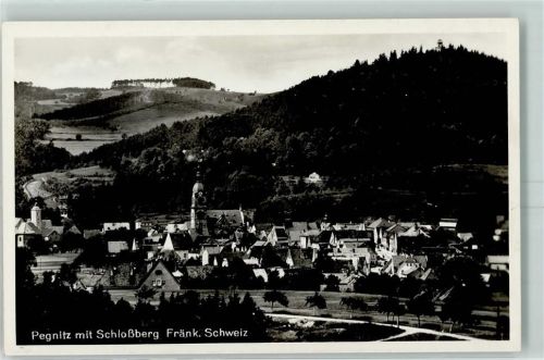 Pegnitz Stadt mit Schlossberg