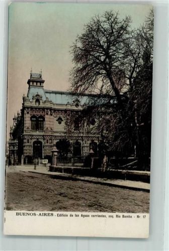 Buenos Aires 1911 - Edificie de las Aguas corrientes esq. Rio Bamba