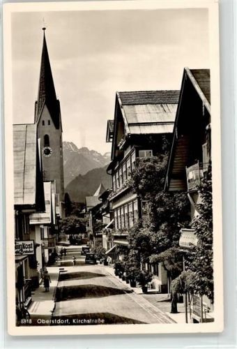 87561 W8980 Oberstdorf - Kirchstraße Kirche Feinkosthandlung