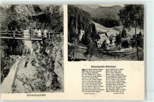 Allerheiligen 1912 Wasserfall Gedicht