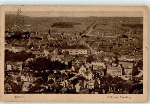 Durlach Blick vom Turmberg