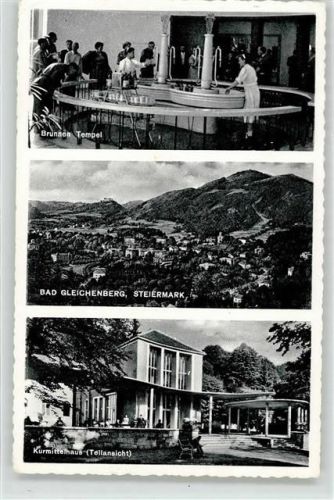 Bad Gleichenberg 1957 Kurhaus Brunnen Tempel