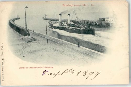 Boulogne-sur-Mer Dampfer Folkestone
