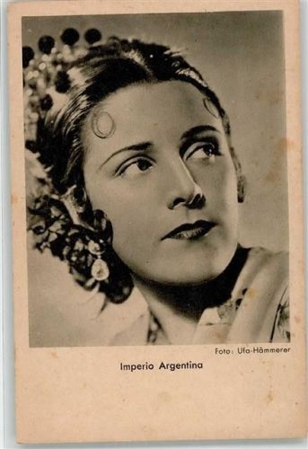 Argentina, Imperio Argentinisch-spanische Sängerin und Filmschauspielerin Filmschauspieler Foto AK